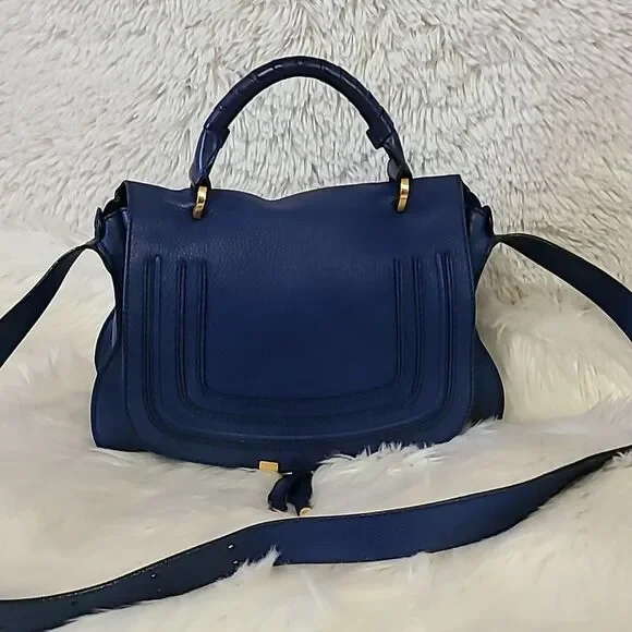 Chloe Navy Blue Crossbody Bag - Picture 4 of 14